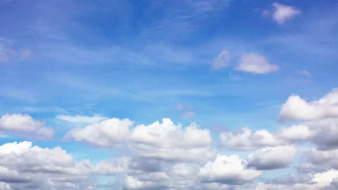 Time Lapse Cloudy Sky Stock Footage 132473994