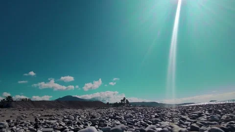Time lapse of cloudy sky. A moving cloud on a sunny day in southern Italy Stock Footage 262077826