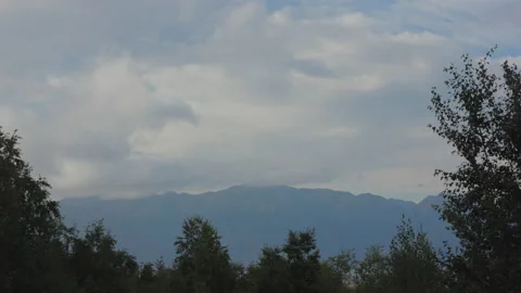 Time-lapse of a Cloudy Sky in Northern Alaska Video stock 149342867