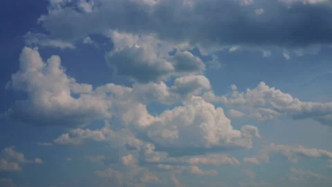 Time lapse cloudy sky in summer Stock Footage 234872177