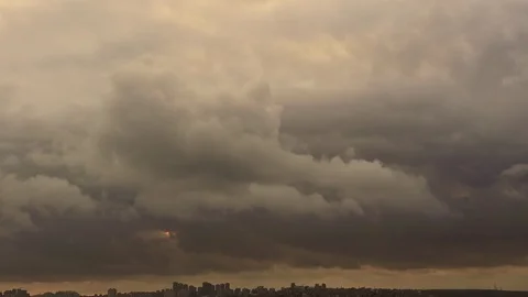 Time lapse cloudy stormy sky Stock Footage 97907614