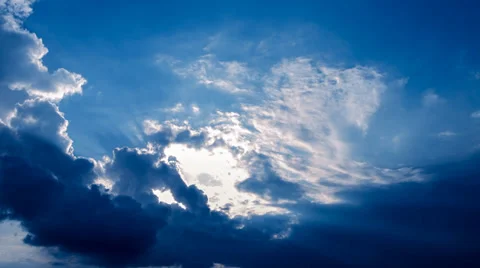 Time-lapse of a cloudy sunset 스톡 동영상 37680261