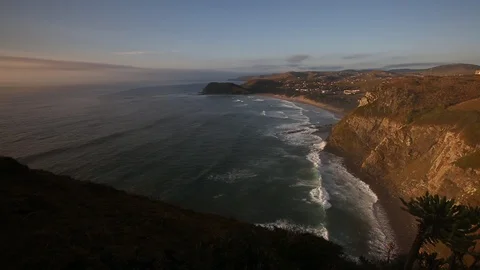Time-lapse of Coffee Bay Wild Coast Eastern Cape South Africa at Sunrise Stock Footage