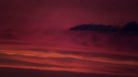 Time Lapse Of Colorful Clouds During A Colorful Sunset Stock Footage 83766291