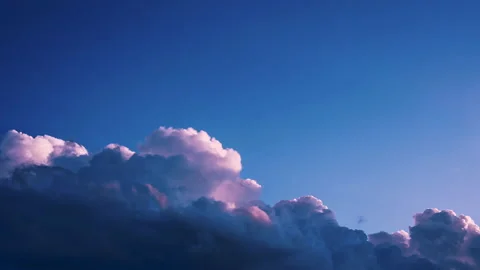 Time Lapse colorful dark clouds in sunrise time Beautiful light of nature Stock Footage 232734257