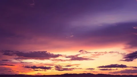 Time Lapse of Colorful dramatic sky with cloud at sunset.Sky with sun background Video stock 76506349