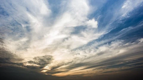 Time Lapse of Colorful dramatic sky with cloud at Sunrise. Stock Footage 94221599