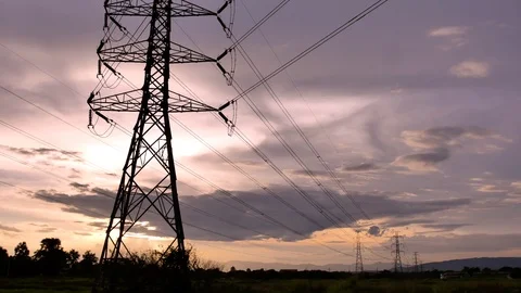 Time Lapse of Colorful dramatic sky and sunset. Stock Footage 94269495