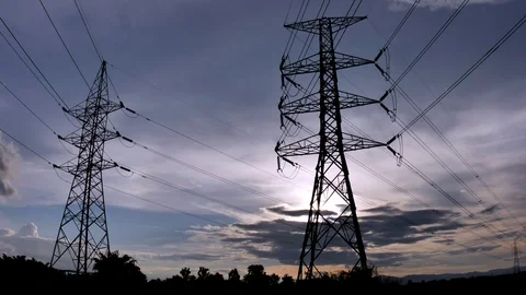 Time Lapse of Colorful dramatic sky and sunset. Stock Footage 94269503