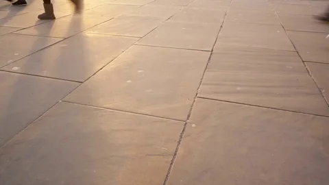 Time-lapse of commuters legs at sunset Video stock 73023828