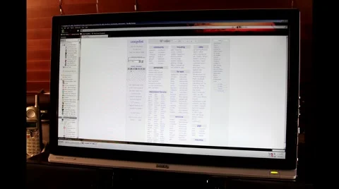 TIME LAPSE COMPUTER SCREEN Stock Footage