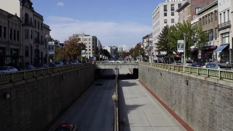 Time Lapse Connecticut Ave NW Dupont Cir. Stock Footage