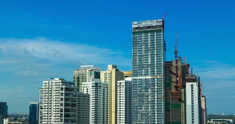 Time-lapse construction building. Stock Footage 96294548