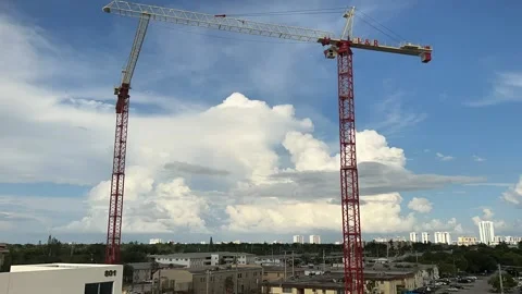 Time-lapse of construction during the day with clouds Stock-Footage 212466452
