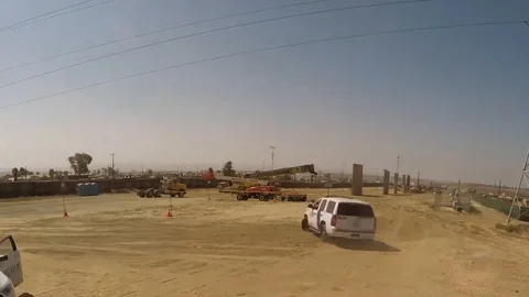 Time lapse of construction site in the desert Stock Footage 111848861