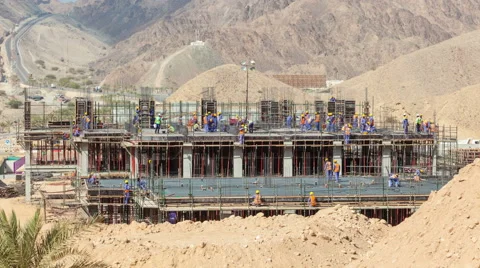 Time lapse of a construction site Stock Footage 58803771