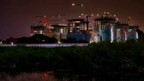 Time lapse construction site Stock Footage 301497796