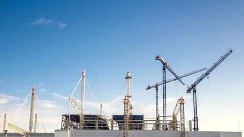 Time lapse construction site Stock Footage 301499389