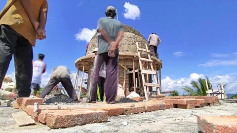 Time lapse of construction workers Video stock 235332549