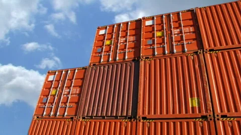 Time lapse of a containers in port  Video stock 284782
