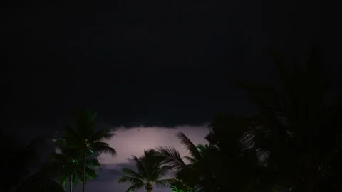 Time lapse of continuous lightning strike storm Stock Footage 108365432