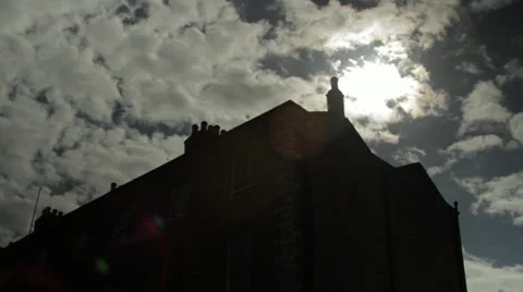 Time lapse contrasting building cloudy day Stock-Footage 37349934