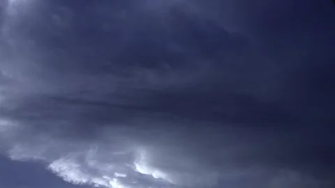 Time-lapse of converging storm clouds Stock Footage 339783891