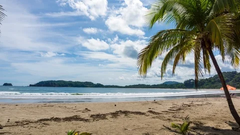 Time Lapse at a Costa Rican Beach in 4K Stock Footage 93257385