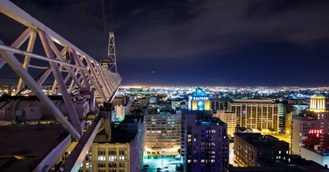 Time-Lapse from a Crane Stock Footage 36678391