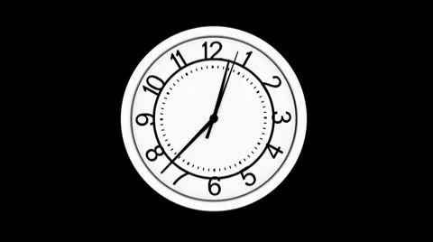 Time Lapse of Crazy Clock with Black Rings Stock Footage 10713079