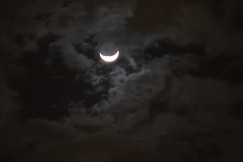 Time Lapse: Crescent Moon (SD 720x480) Stock Footage 366211