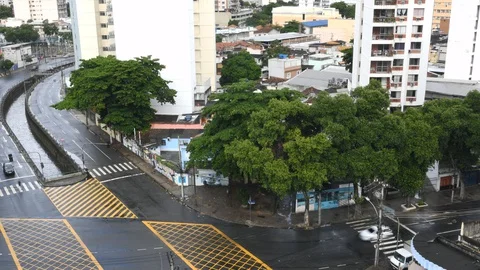 Time-lapse of crossing streets Stock Footage 129610218