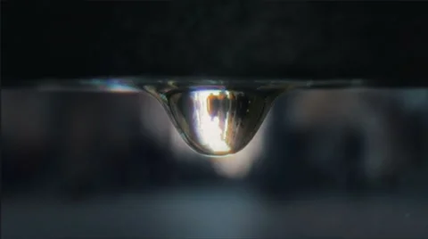 Time Lapse crowd refracting in a drop of water. Stock Footage 68862127