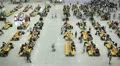 Time lapse of Crowded Chinese Train Station. HD Footage