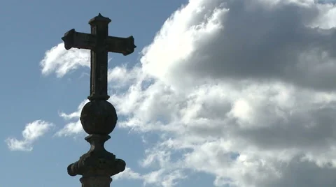Time-lapse with crucifix Stock-Footage 62545184