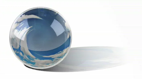 Time lapse crystal ball Stock Footage