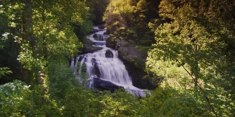 Time-lapse of Cullasaja Falls in NC Video stock 103816137