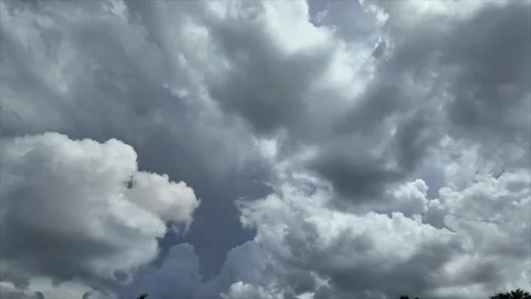 Time Lapse of cumulonimbus storm clouds building up Stock Footage 346788591
