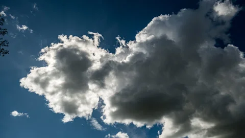 Time Lapse of Cumulus Clouds and Su and Blue Sky Stock Footage 278487301