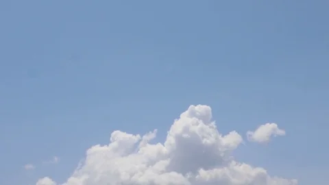 Time lapse Cumulus clouds fly by quickly. Me each other. Stock Footage 119559873