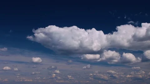 Time lapse of cumulus clouds Stock Footage 133641756