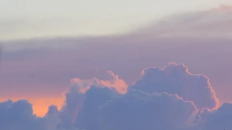 Time lapse of cumulus clouds forming Stock Footage 51032508