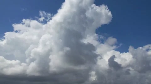 Time Lapse Cumulus Clouds Sky Dynamics Stock Footage 266884817