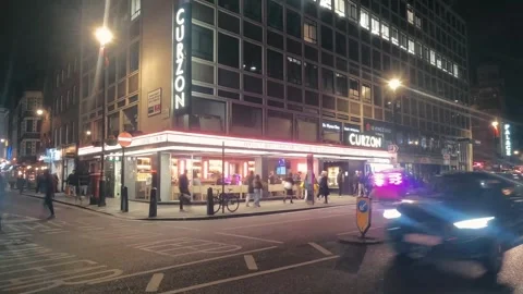 Time Lapse Of Curzon Soho With Traffic And People Stock Footage 269676563