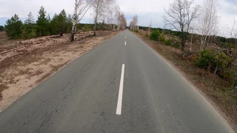 Time lapse of cycling on the road Stock Footage 148280905