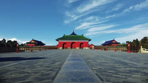 Time-Lapse of Danbi Bridge in Temple of Heaven Stock Footage 339170349