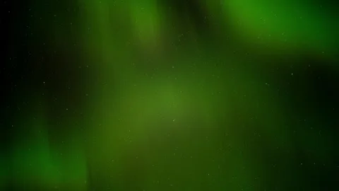 Time lapse of dancing green Aurora in a star filled sky. Only sky included. Stock Footage 287037546
