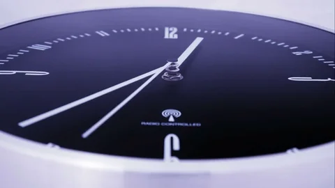 Time lapse of a dark clock Stock Footage 72575464