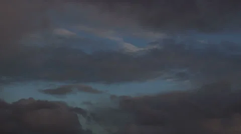 Time lapse dark clouds 2 Stock Footage 35443462