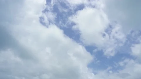 Time Lapse dark clouds cover the beautiful azure sky on a sunny day. Stock Footage 156049878